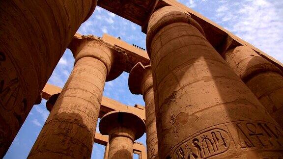 来自埃及卢克索卡纳克神庙的hypstyle大厅