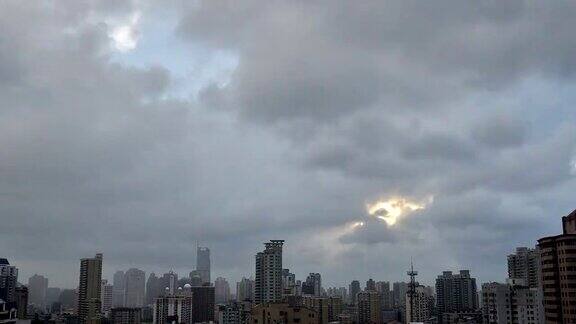 台风在上海上空