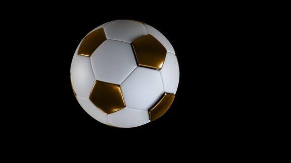 世界杯足球足球旋转循环与阿尔法频道