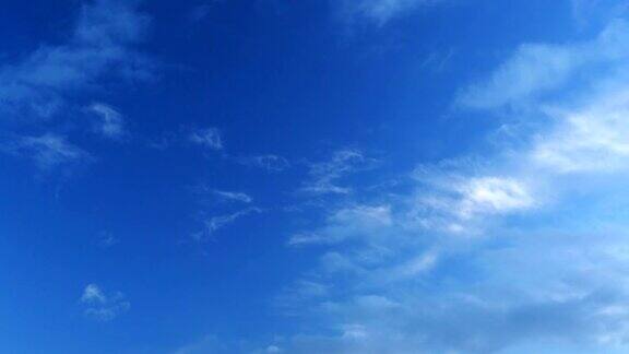 蓝天背景与白云4k时间间隔