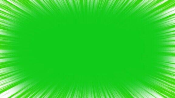 绿色屏幕上的速度线4k色度键动画