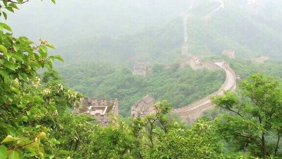 从山上看中国长城