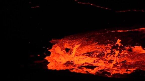 埃塞尔比亚埃尔塔阿勒火山爆发