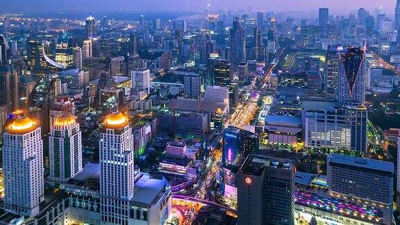 4k时间流逝的曼谷城市景观泰国