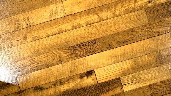 房间的木地板俯视图特写木地板特写