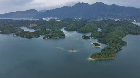 中国江西省千岛湖航拍图