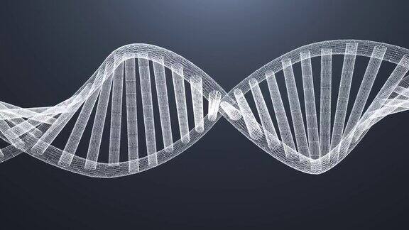 4k分辨率DNASpin未来数字背景抽象背景的科学和技术