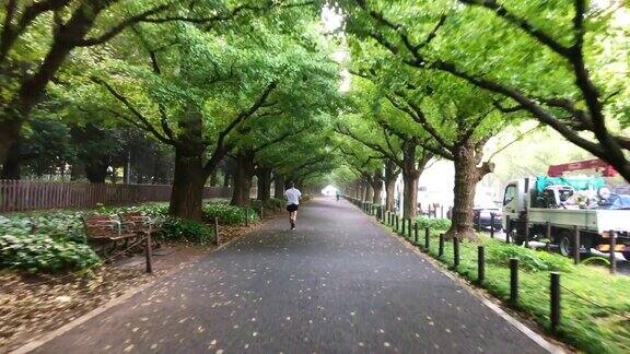 早上在东京青山的路上