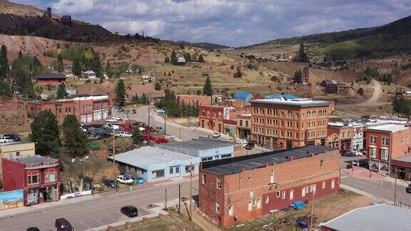 旧银矿和小镇建筑维克多科罗拉多州美国