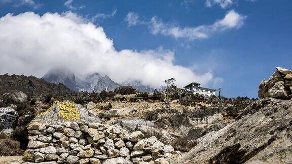 尼泊尔纳姆切巴尔扎尔的喜马拉雅山脉
