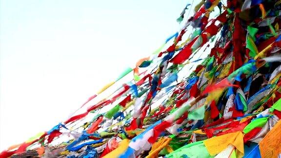 西藏祈祷旗帜