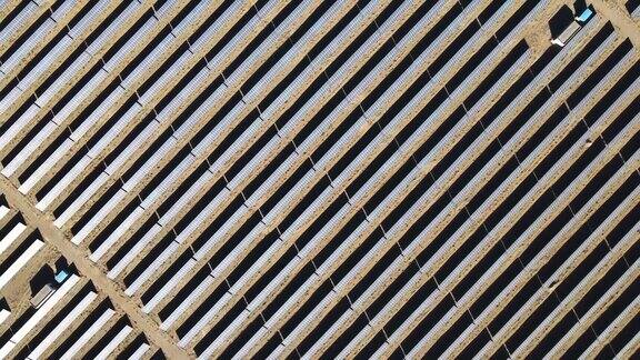 无人机视角的太阳能电池板