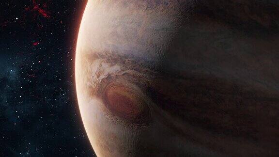 木星在开放空间
