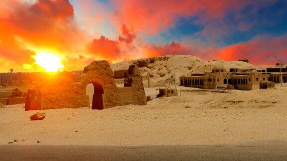 埃及沙漠废墟