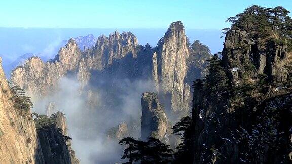 安徽黄山山顶大景