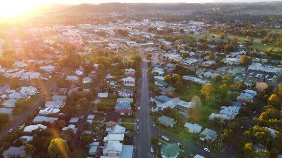 澳大利亚新南威尔士州利斯莫尔上空的鸟瞰图