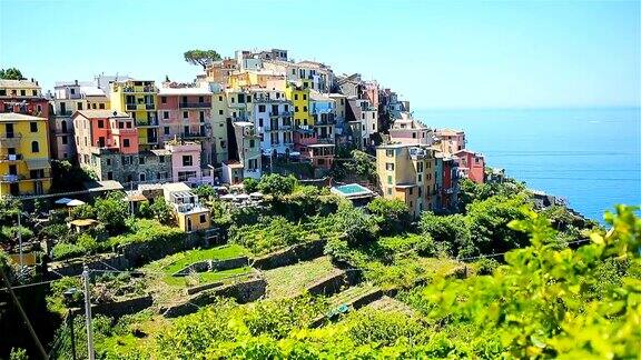 意大利五景国家公园的五个著名的彩色村庄之一