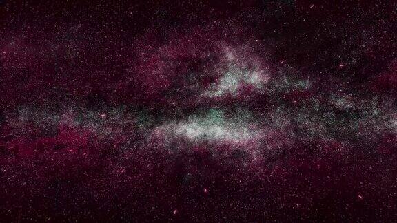 飞越恒星和星云股票视频外层空间恒星-空间星系天空可循环元素