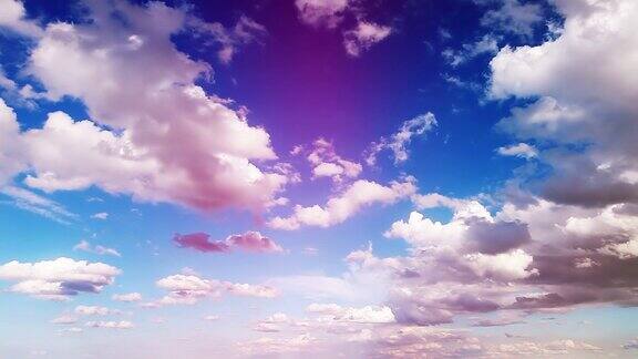 天空和云间隔拍摄