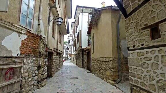 马其顿老城奥赫里德的小巷