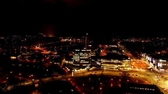 爱沙尼亚塔尔图市夜景