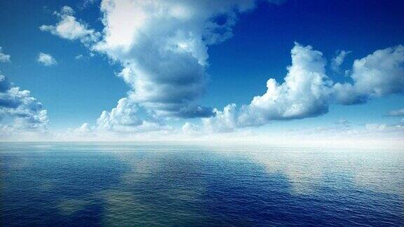 海和云的鸟瞰图