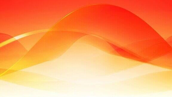 柔和的波浪背景环橙色