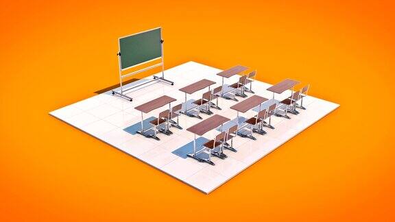 教室3d渲染