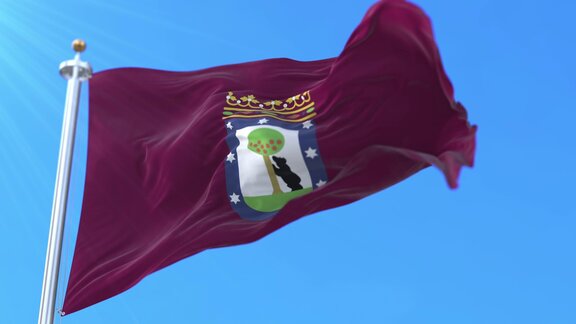 西班牙马德里市的旗帜