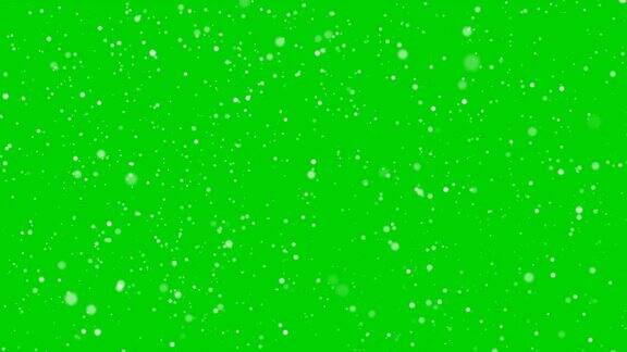 圣诞卡片(4k循环)-雪花与闪光效果
