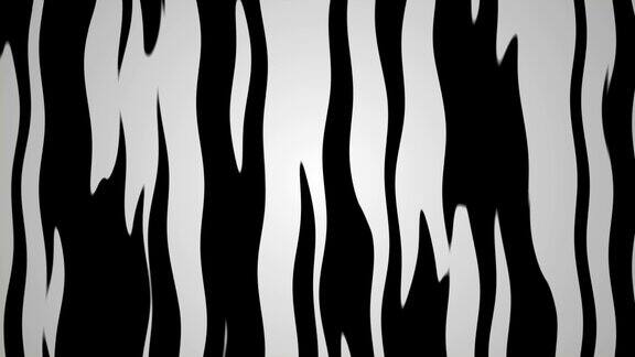 老虎纹理斑马图案动画背景循环老虎条纹抽象木纹波卡通动画风格
