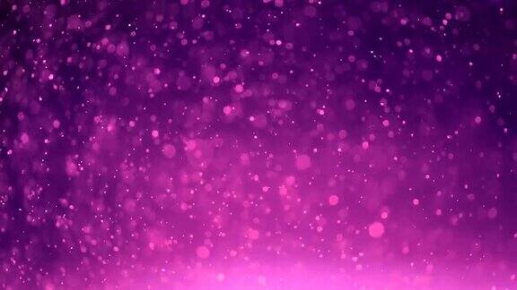 紫色浮动粒子背景4k