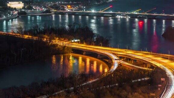 美国华盛顿特区的城市夜景