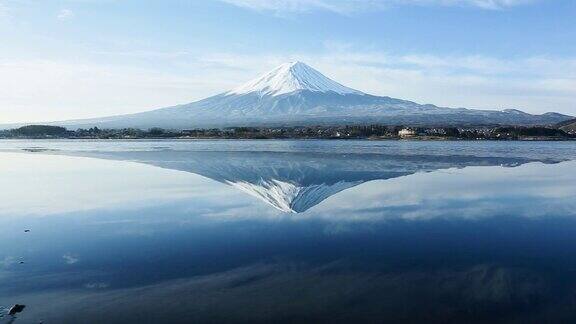 富士山的倒像