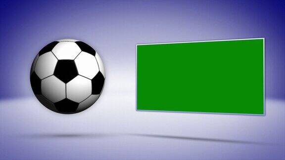 足球和监视器背景循环