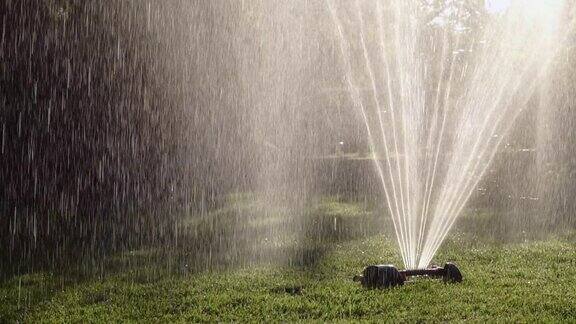 自动草坪洒水喷射系统