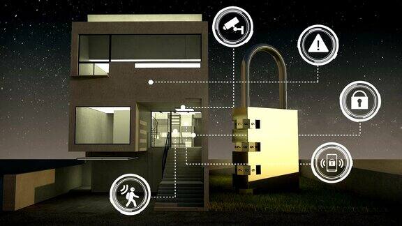 物联网安全信息图形图标智能家居智能