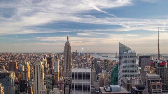 纽约曼哈顿全景-时间流逝