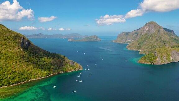 菲律宾巴拉望的热带岛屿埃尔尼多的海景