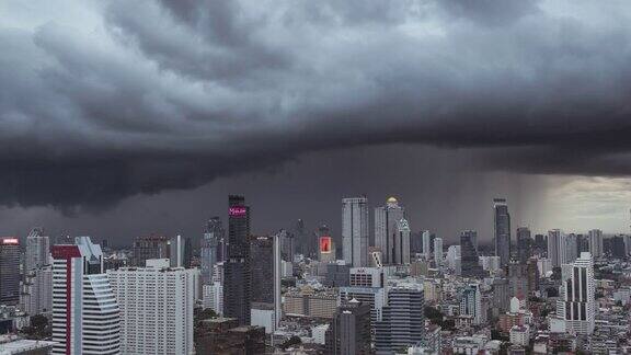 时间风暴即将来临在曼谷泰国