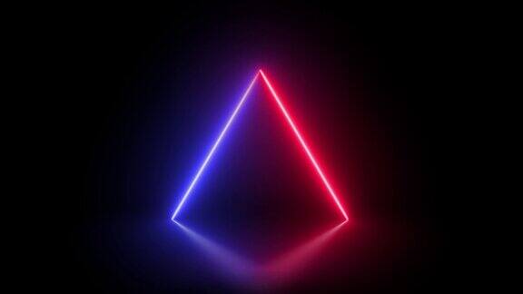 抽象霓虹三角形(可循环)