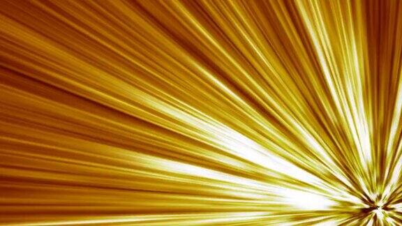金色扭曲的光束循环