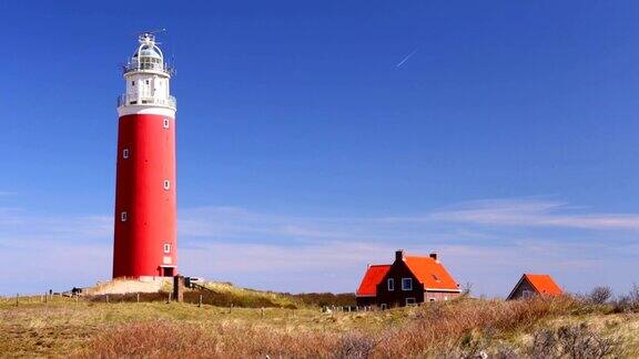 荷兰特塞尔岛上的灯塔
