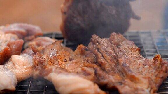 特写锅:烤猪肉