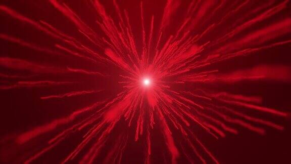 飞溅元素彩粉爆炸颗粒红色圈背景