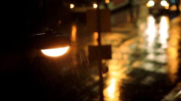 纽约街头的小雨