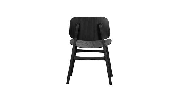 白色背景上黑色木制椅子的圆形动画转盘循环3d渲染