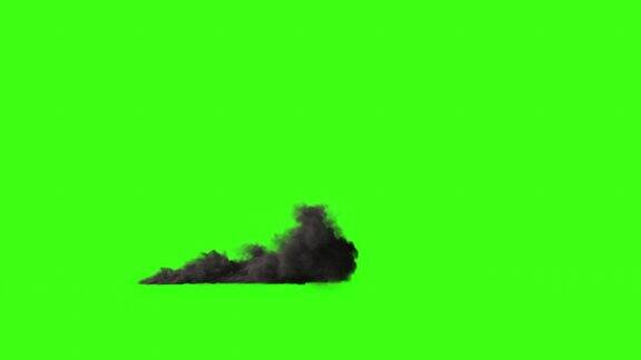 绿色屏幕背景视觉特效视频元素缺乏无火的烟雾