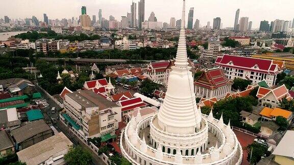鸟瞰图的寺庙多恩在曼谷