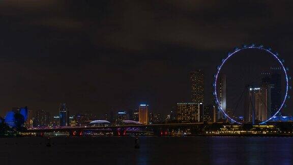 4K时间推移:新加坡城市夜景